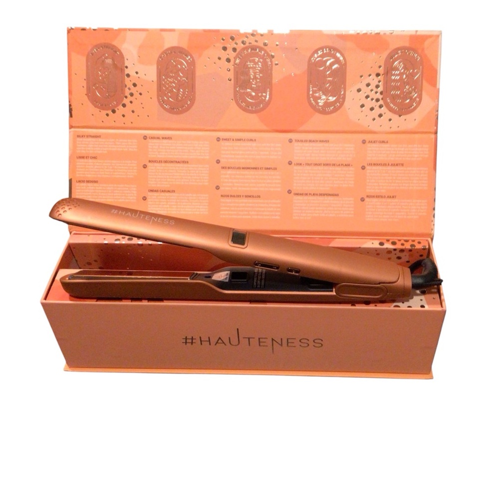 Hauteness 2inONE Digital Rose Gold Titanium Straightener new in box